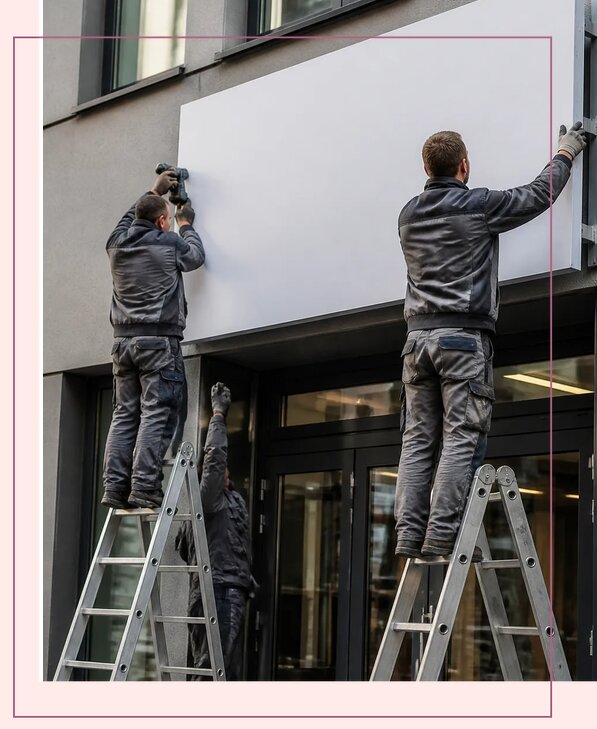 Изготовление и монтаж торговых вывесок под ключ в Зиме
